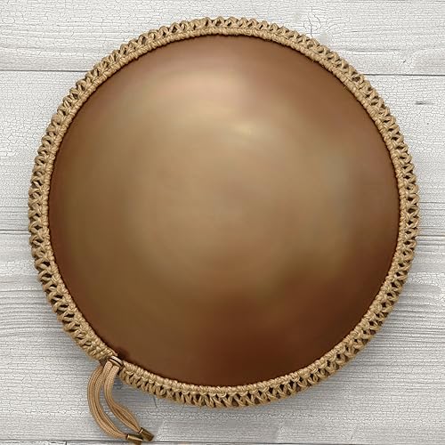 Miniatura 5 de GUDA DRUM Freezbee con decoración de cuerda marrón suave