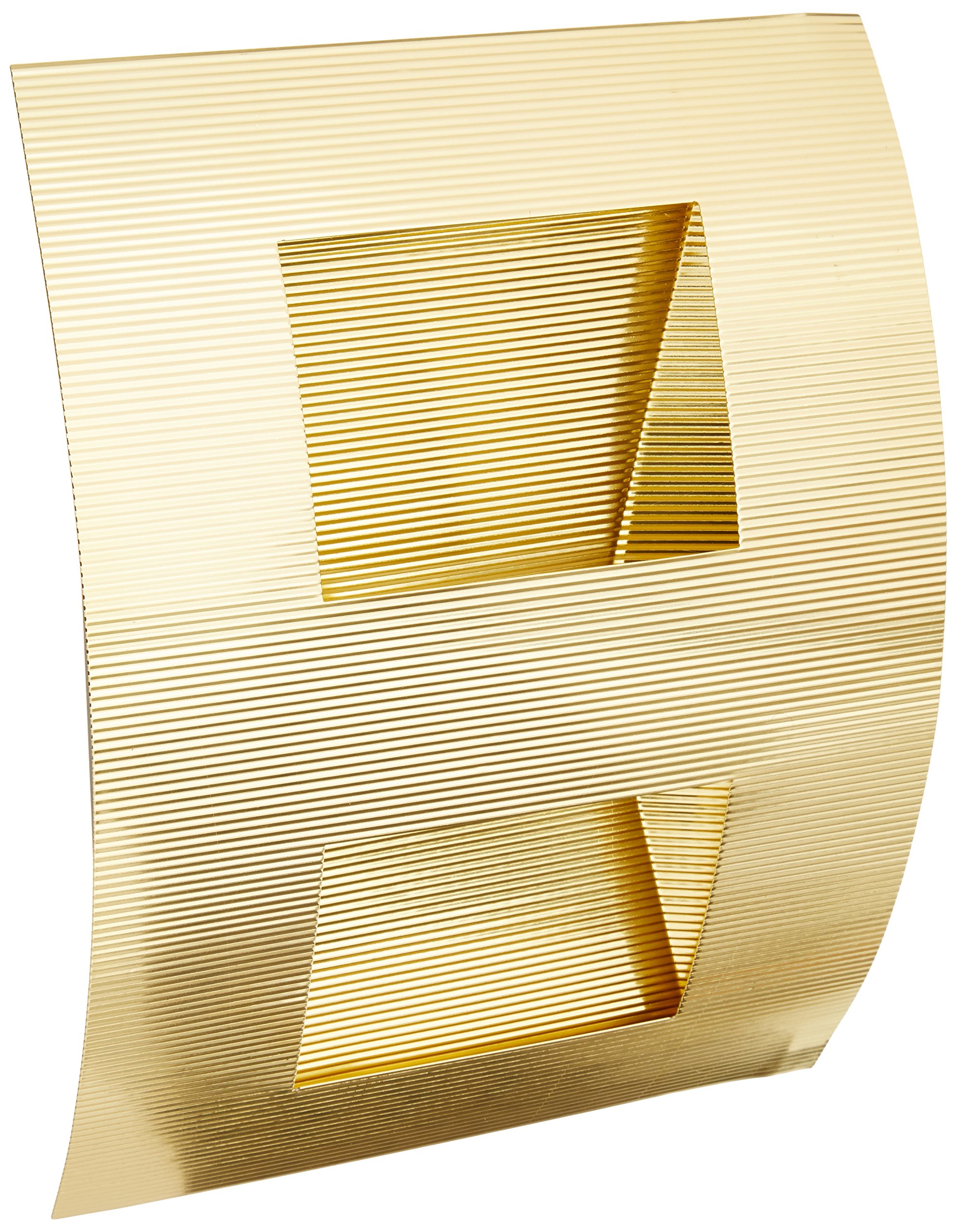 Lite Source LS-1321PBS Zaya Curved Wall Lamp, Polished Brass 2-Square Hole Design