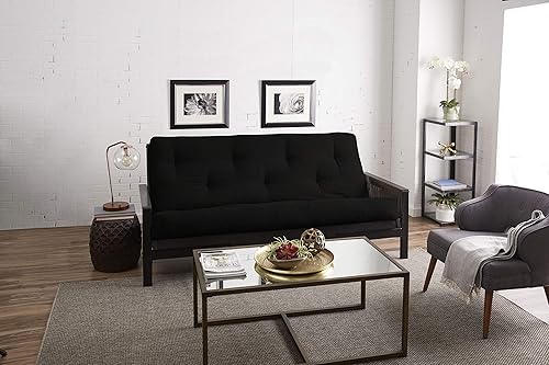 Miniatura 53 de Poly Solid - Colchón de futón completo, 8 pulgadas, color azul polvoriento Negro -,Azul,rosado (Blush Pink),Borgoña,Burnt orange,2-Burnt