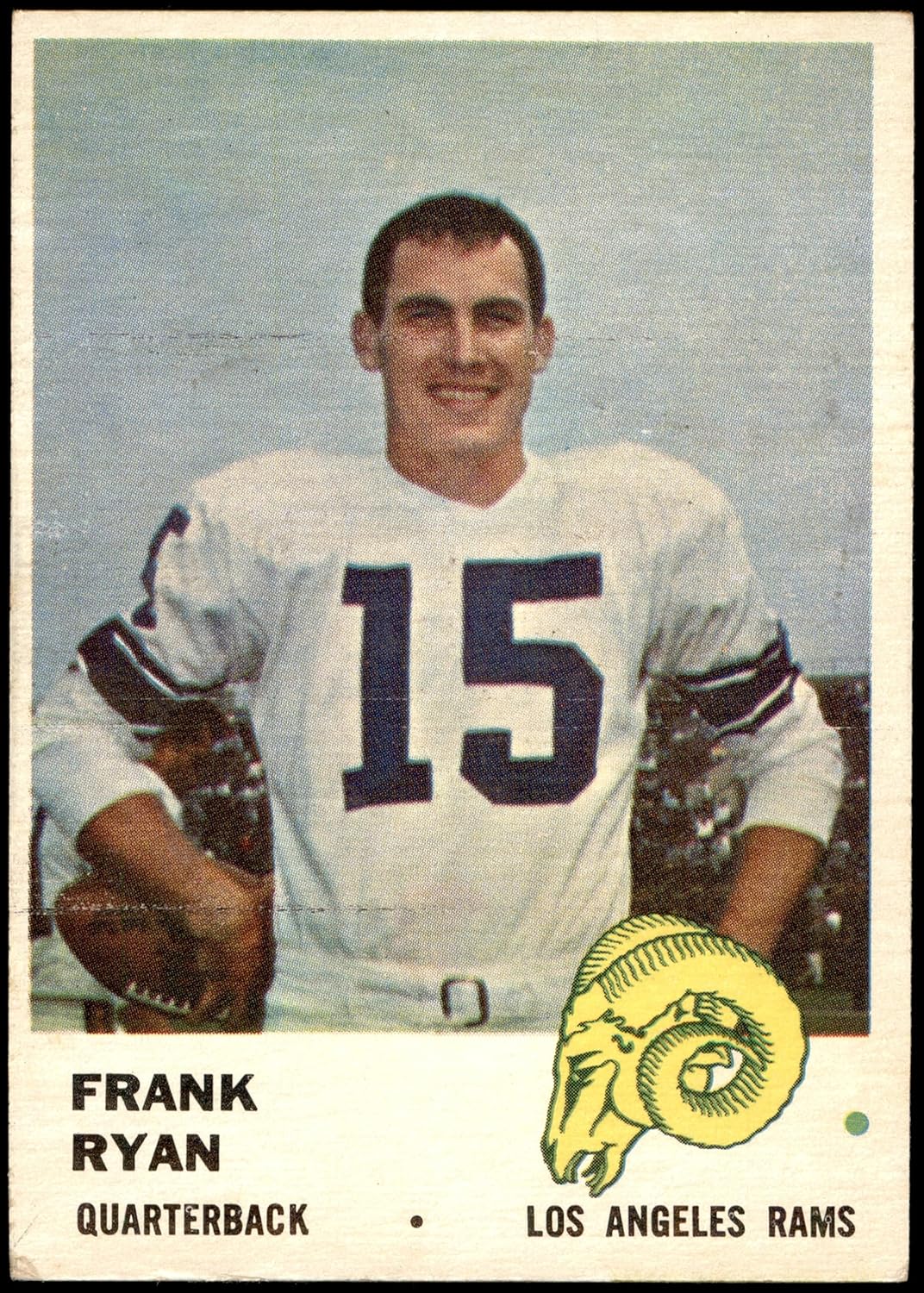 Football NFL 1961 Fleer #98 Frank Ryan EX Excellent LA Rams