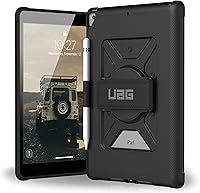 Vista 10 de URBAN ARMOR GEAR UAG Diseñado para Funda de iPad 10.2 Negro 9ª Generación 2021 y 8ª Gen 2020 con Correa de Mano Delgada Slim Militar Probado contra