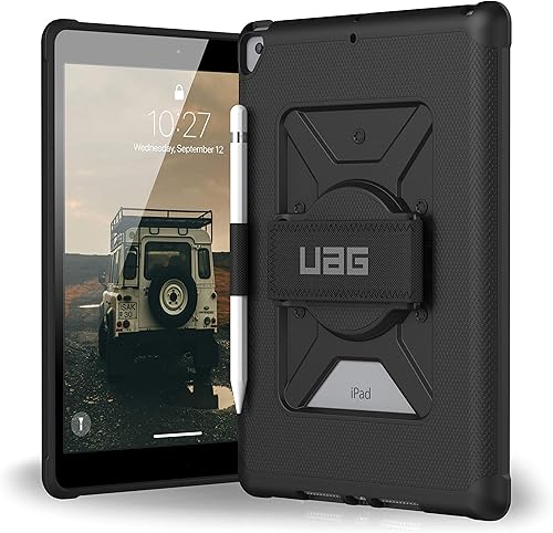 Miniatura 10 de URBAN ARMOR GEAR UAG Diseñado para Funda de iPad 10.2 Negro 9ª Generación 2021 y 8ª Gen 2020 con Correa de Mano Delgada Slim Militar Probado contra