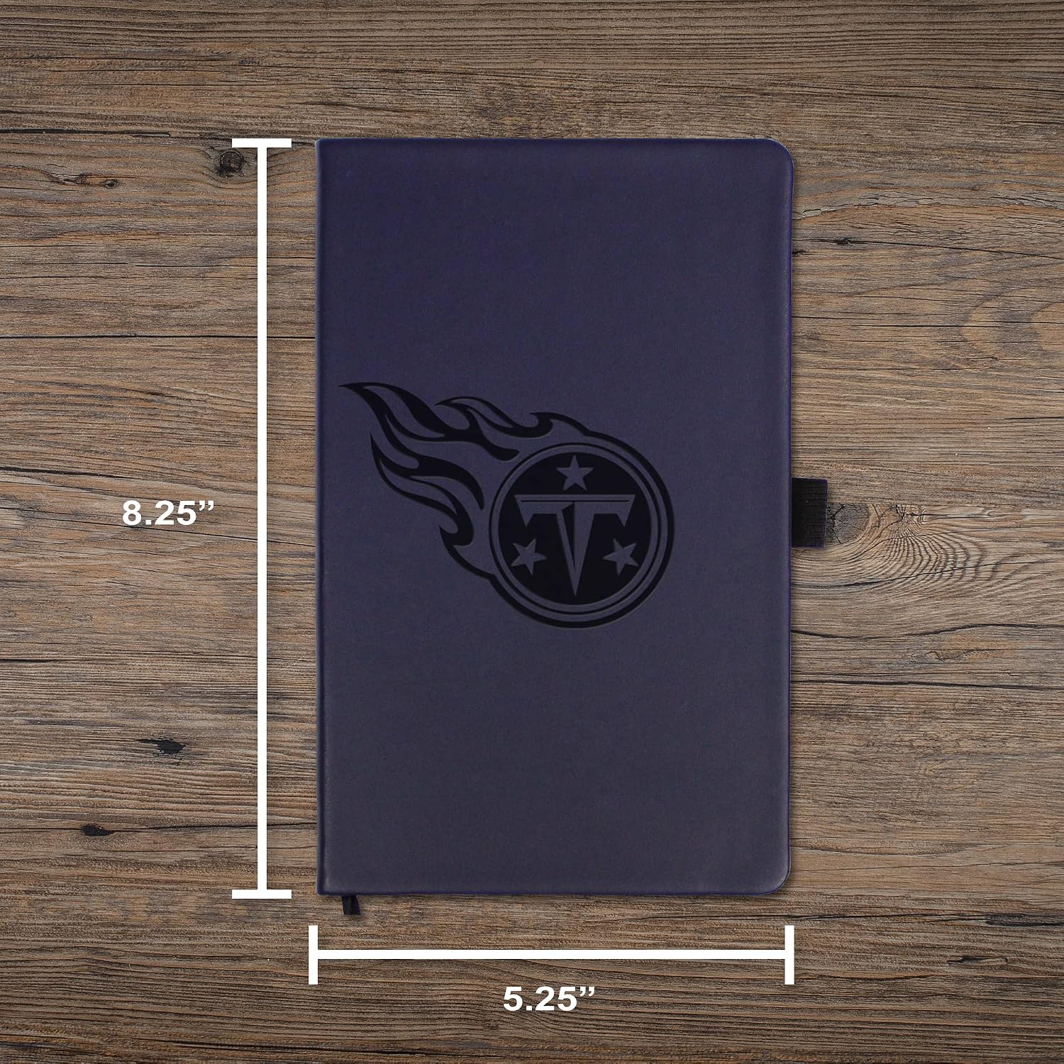 Rico Industries NFL Tennessee Titans Laser-Engraved Color Notepad, 5.25 x 8.25-inches