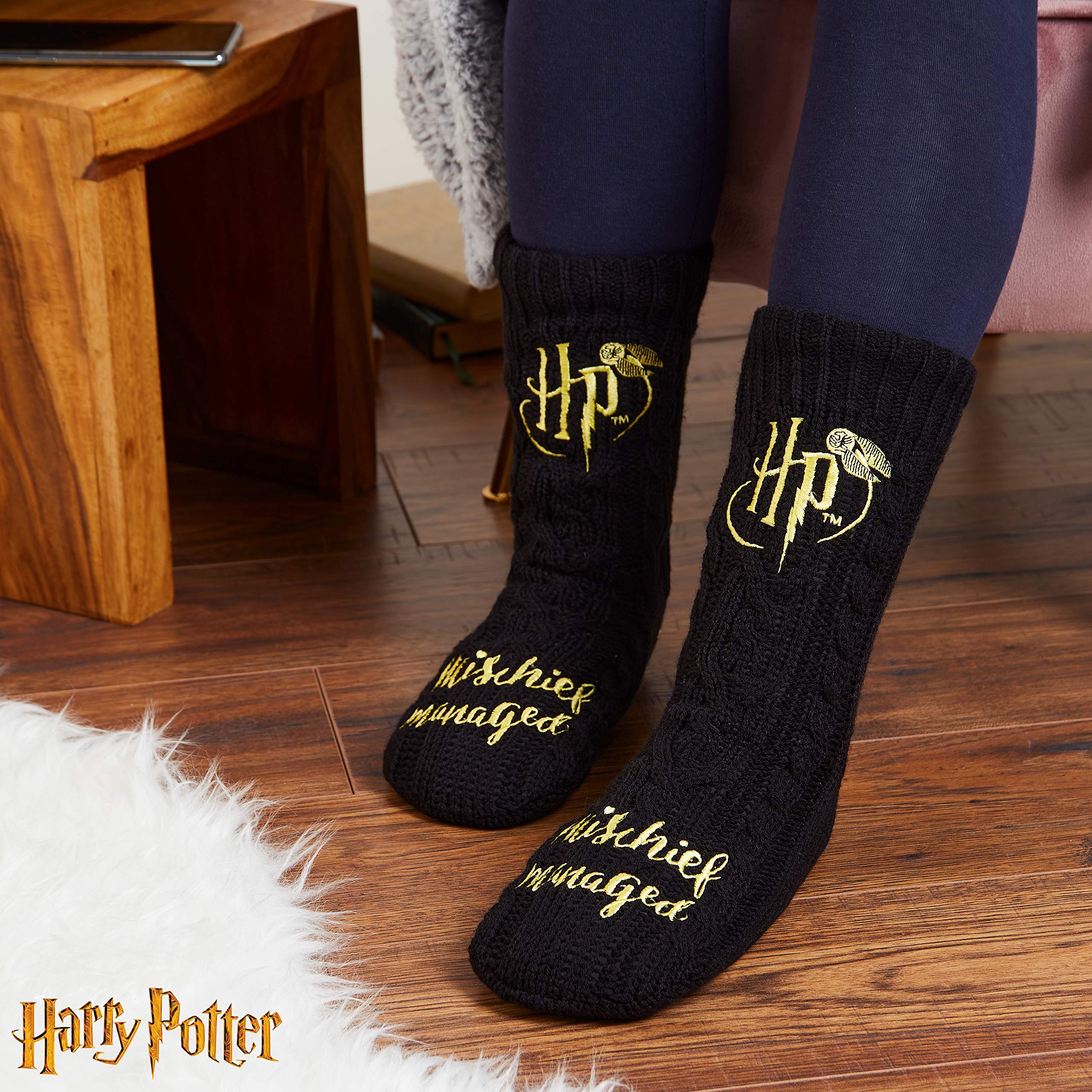 Harry Potter Calze Donna, Calzini Antiscivolo Invernali Caldi a Pantofola