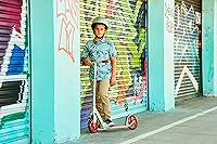 Vista 6 de Razor Patinete A5 Lux Kick para niños de 8 años en adelante, ruedas de uretano de 8 pulgadas, acabado anodizado con colores y gráficos llamativos