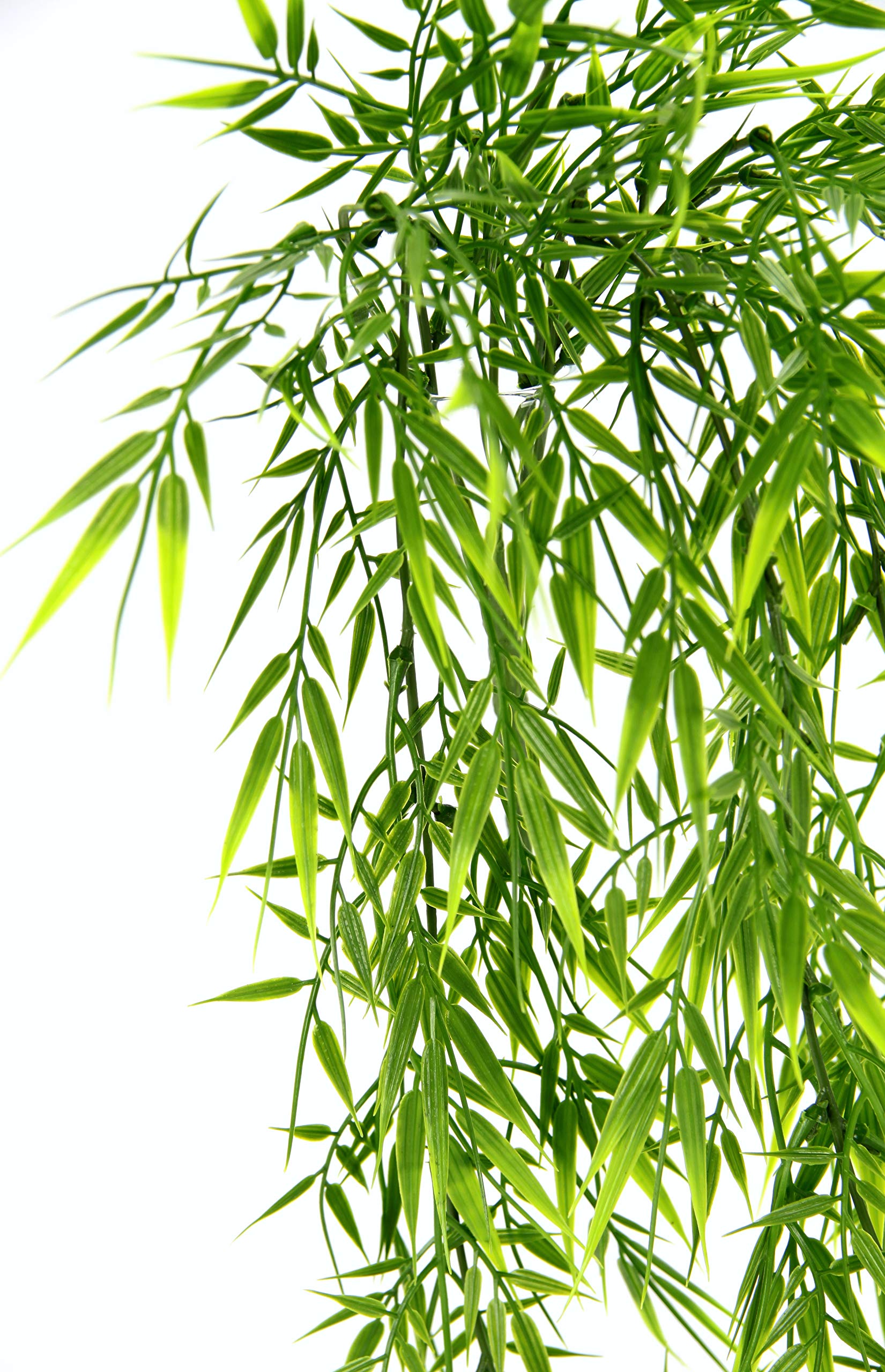 Amazon.de: Knstlicher Bambus hngend Kunstpflanze Grnpflanze Ranke Rebe  Girlande Hngeampel Grasbusch Plastikpflanze Trauerweide Dekoration fr  Hochzeiten Partys Balkon Garten Terrasse 2er Set