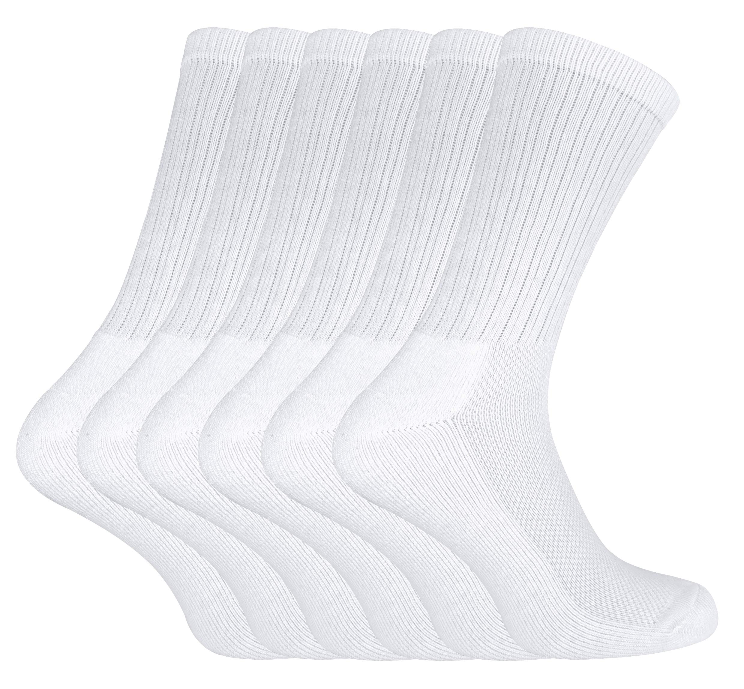 Sock Snob6 Pack Mens Calf Size Bamboo Organic Cotton Running Sport Socks