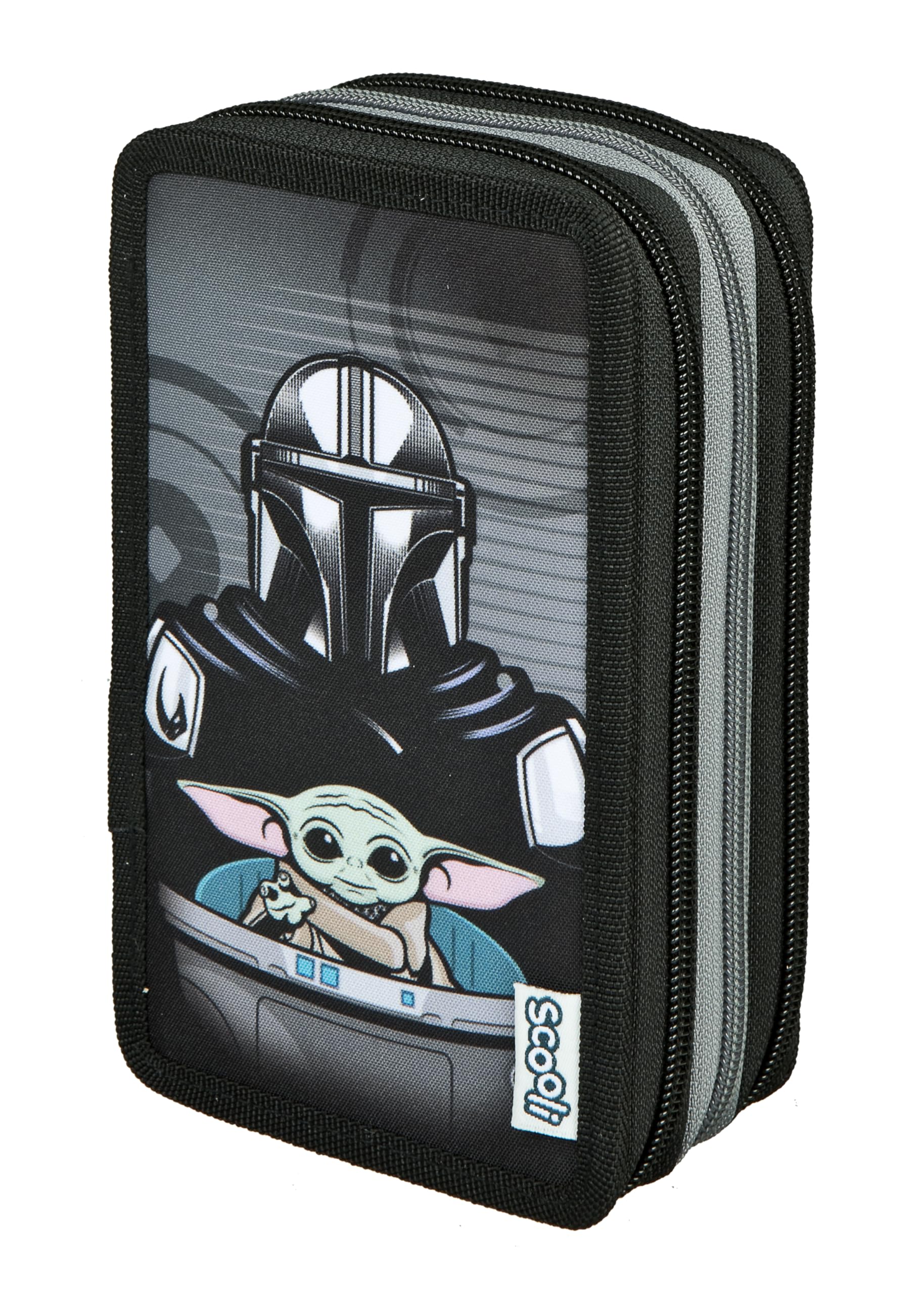 Scooli - Tripledecker Star Wars - Gefülltes Schüleretui mit hochwertigen Stiften & Zubehör - Ideal für Schule, Freizeit und unterwegs - ab 6 Jahren