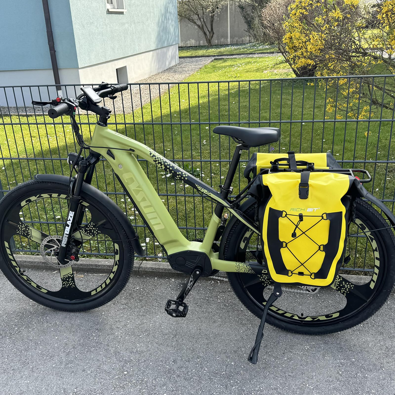 cysum 29" Vélo électrique Homme, VTT Electrique Montagne Tout-Terrain, 80Nm Off-Road Ebike Adulte, MTB Electric Bike Femme Li-Batterie Amovible 720Wh Autonomie 90-120km, Frein Disque Hydraulique