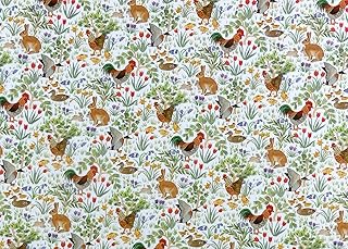 Melody Jane Dolls Houses House Miniature Print 1:12 Scale Country Springtime On White Wallpaper