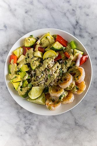 Miniatura 8 de Diablo Verde Salsa, galardonada, salsa cremosa de cilantro, nivel de calor caliente, botella de 12.5 onzas, hecha con cilantro, ajo, lima, chiles