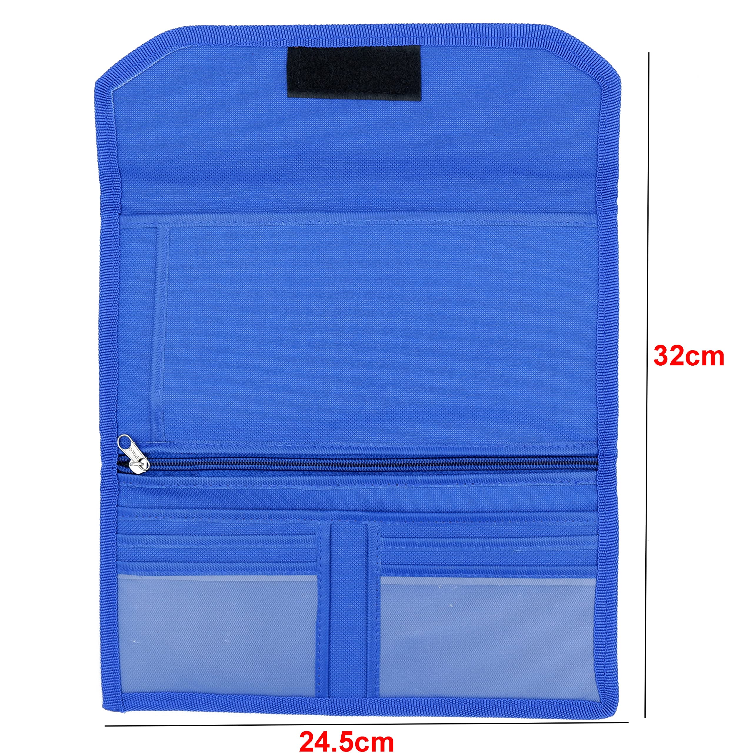 Asraw Two Wheeler/Car Document Holder, Vehicle Document Organiser (Blue, 1) 4