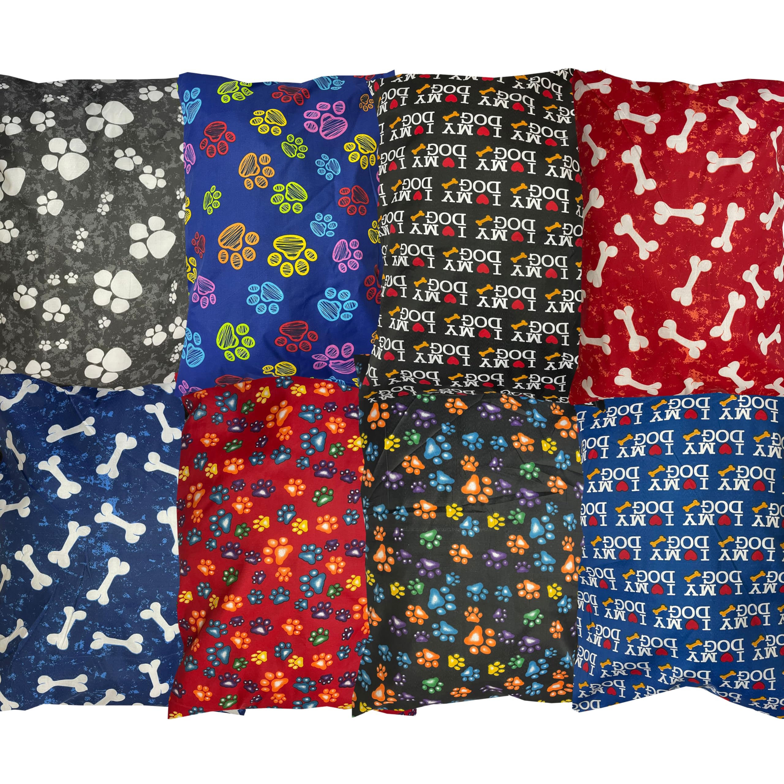 BRIT COTTON® Large Pet Dog Bed with Zipped Removable & Washable Cushion Cover- Printed Easy Care Soft Pet Pillows Dog Beds Pet Supplies (ASSORTED, PACK OF 1) — image 1