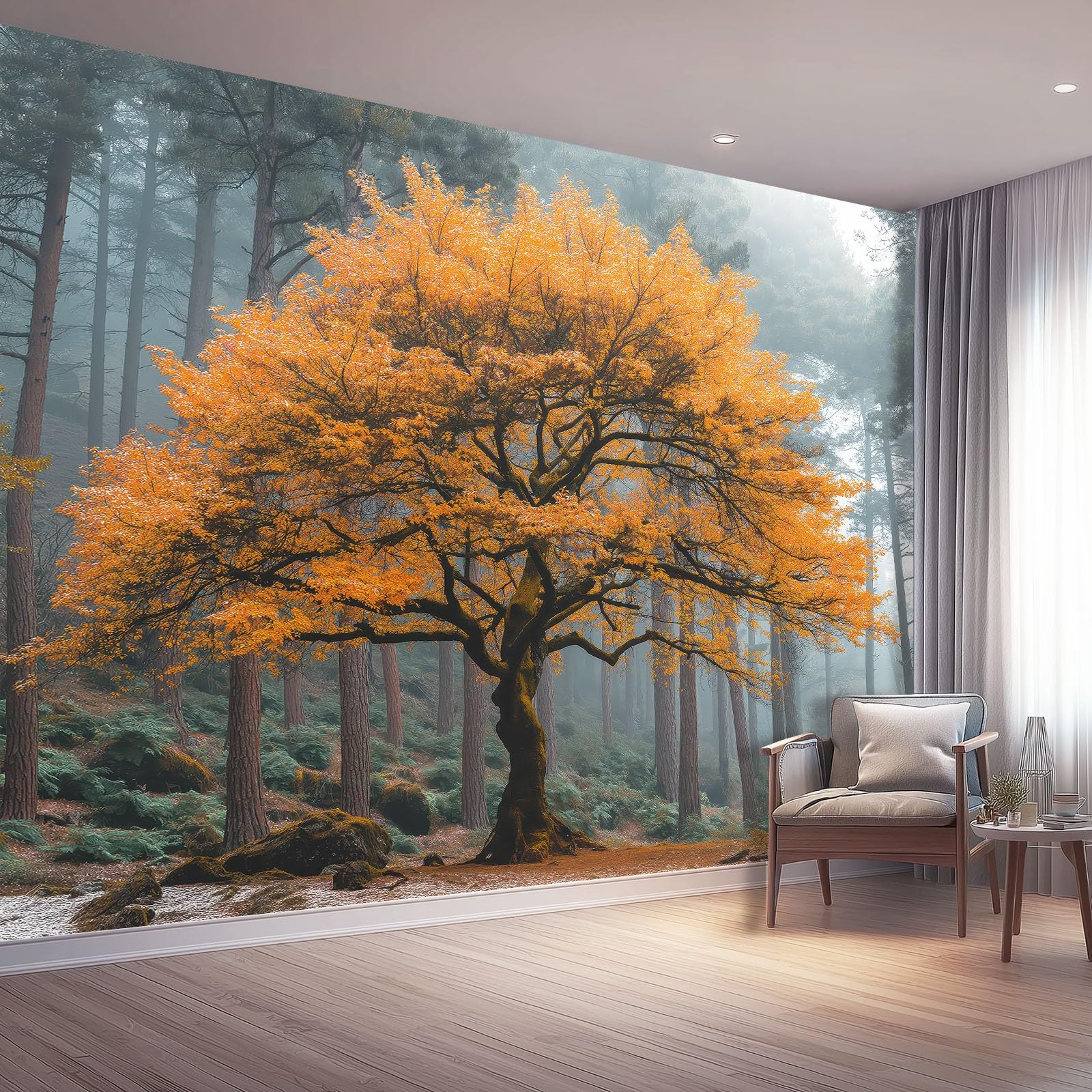 Verträumtes Landhaus Style Wandtapete, 400x280 cm (W x H)