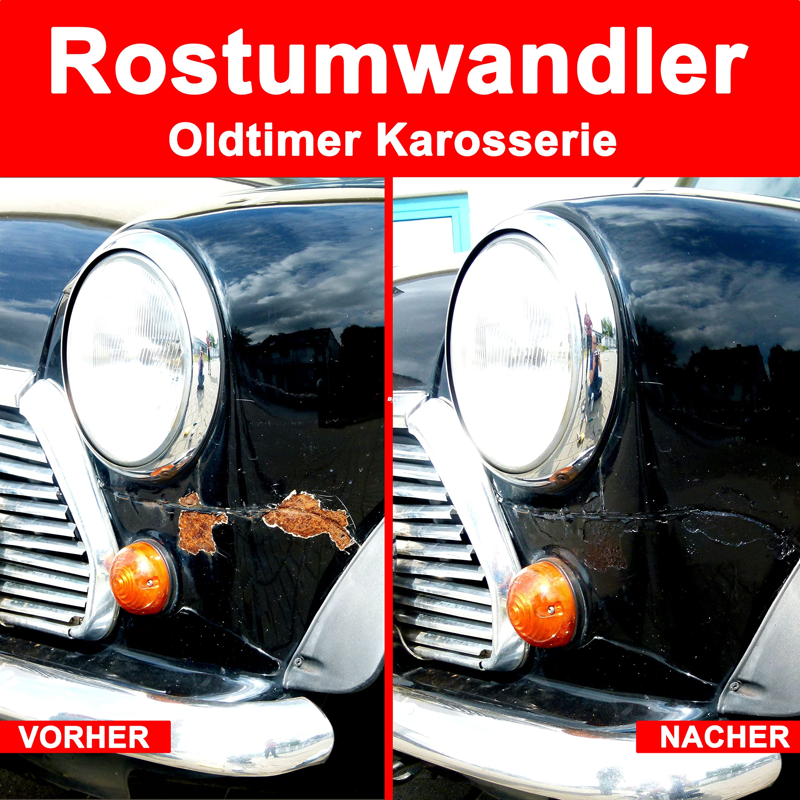 Brestol® ROSTUMWANDLER 5 Liter inkl. Auslaufhahn 51 mm - Rostkonverter & Grundierung in einem Zug - Rostschutz Rostlöser