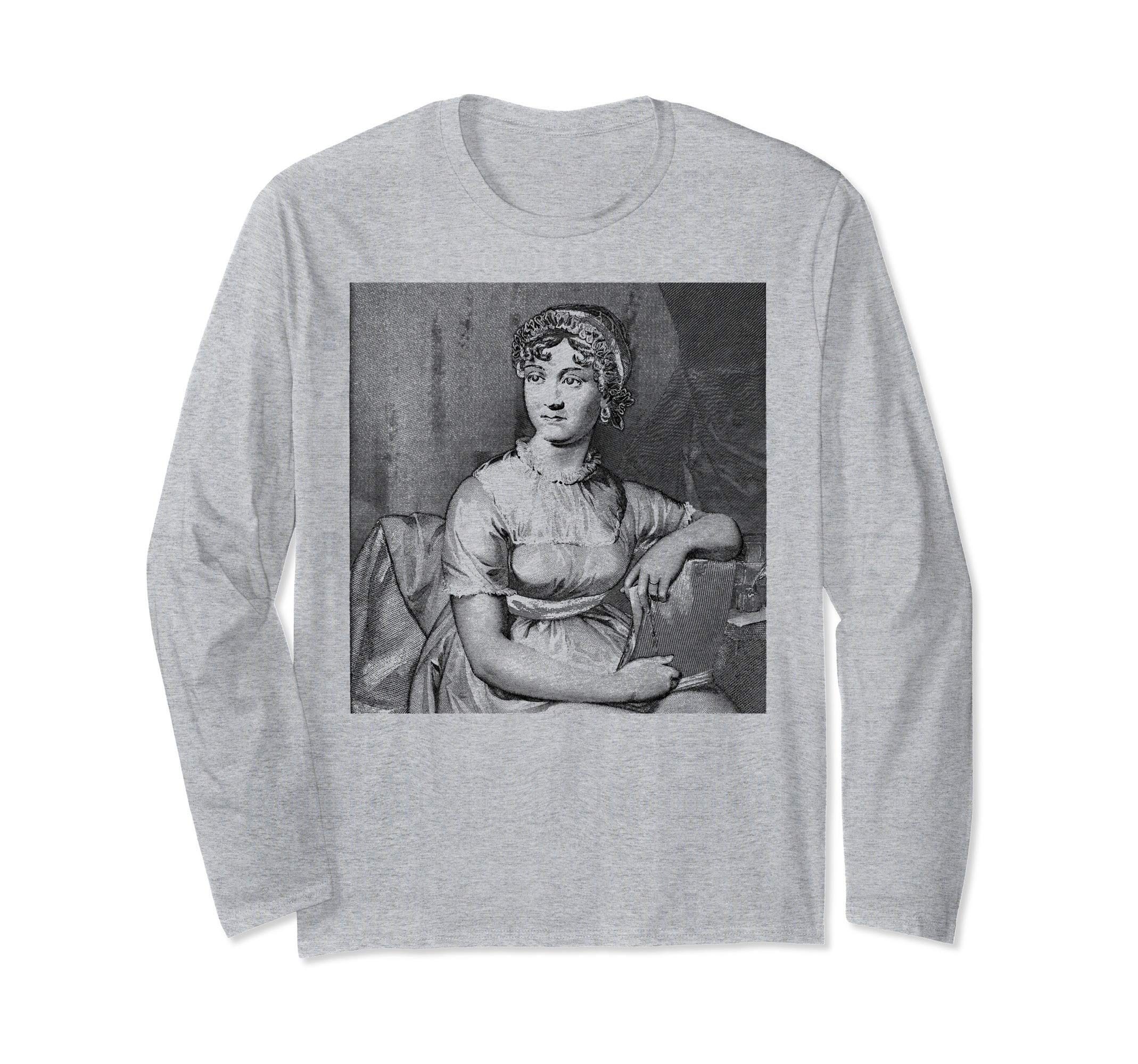 I Put The Lit In Literature T Shirt Art- Funny Jane Austen Long Sleeve T-Shirt