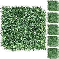 Vista 1 de Yaheetech 24 PCS 20"x 20" Artificial Boxwood Panels Topiary Hedge Plant, Privacy Hedge Screen UV Protected Greenery Wall, Decor Faux Grass Wall
