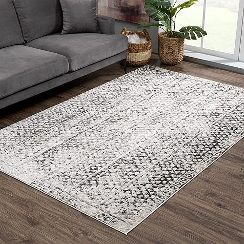Miniatura 3 de Bloom Rugs Troya - Alfombra abstracta moderna para sala de estar, dormitorio, comedor y cocina, tamaño exacto 5 x 7 pies 5 pulgadas