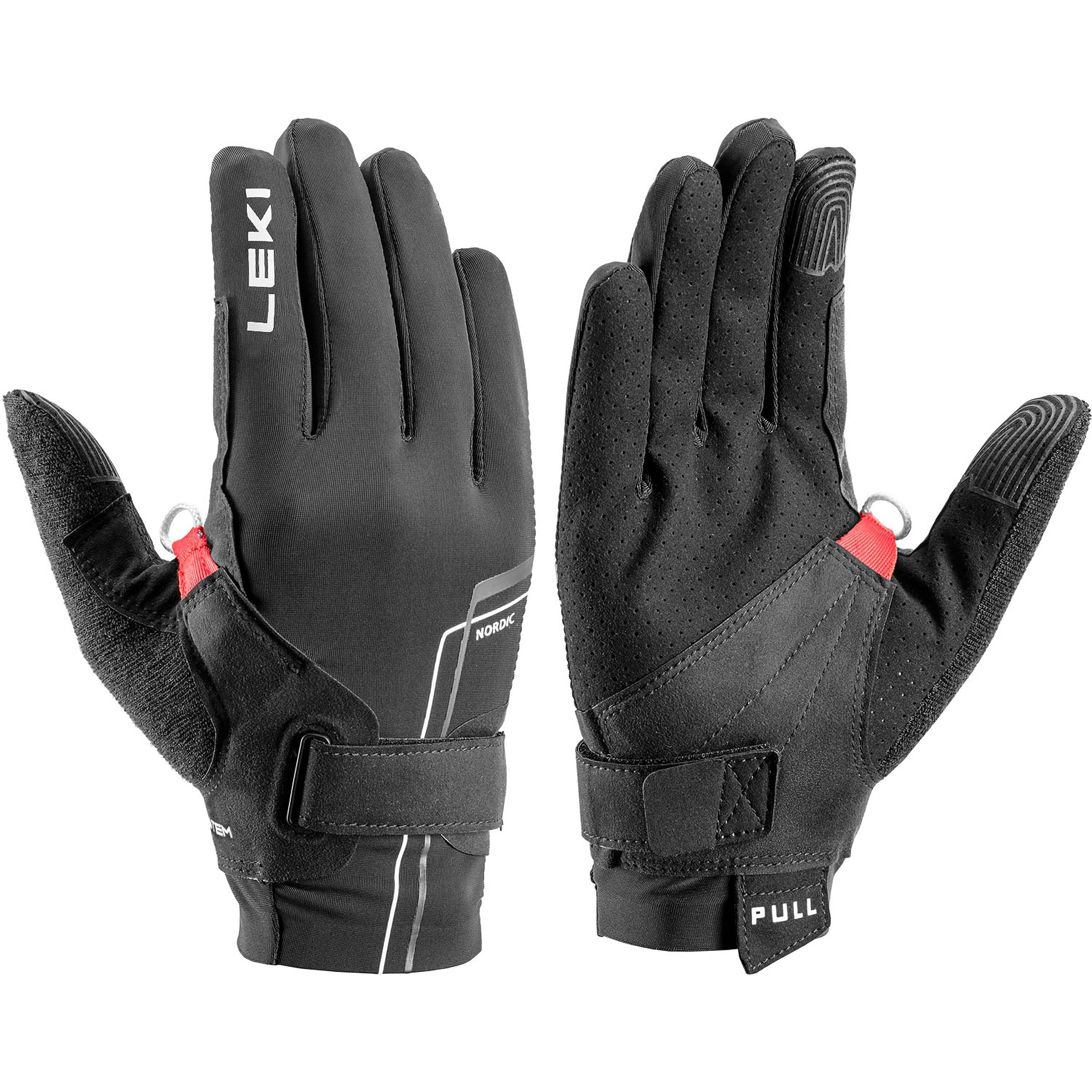LEKI Damen, Herren Handschuhe Nordic Move Shark Black-White 6 Fashion
