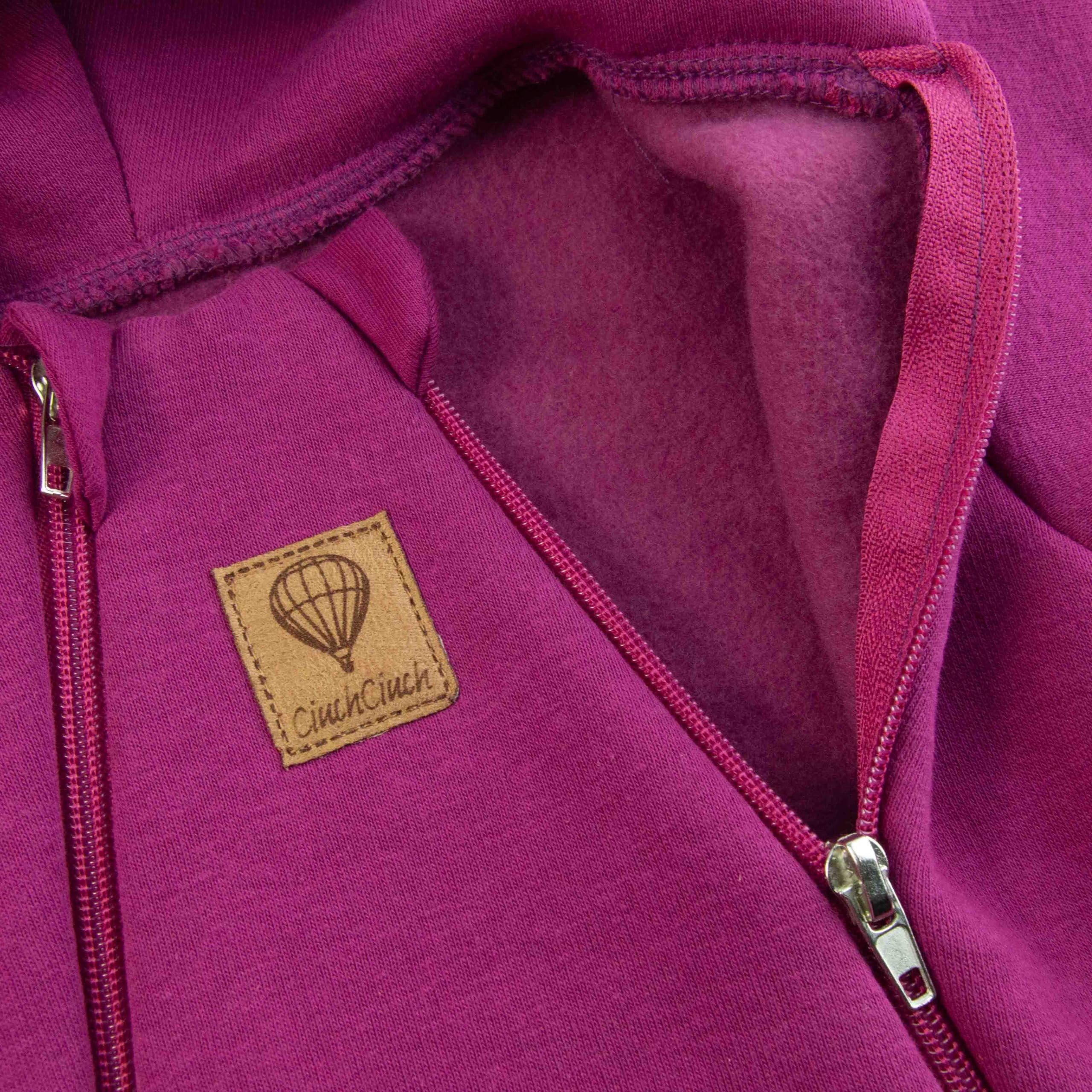 Baby Übergangs-Strampler – 80% Baumwolle Sweatstoff Overall mit Kapuze & Ohren – Fußteil & Zwei Reißverschlüsse – Für Mädchen & Jungen – Kuscheliger Frühling/Herbst-Overall