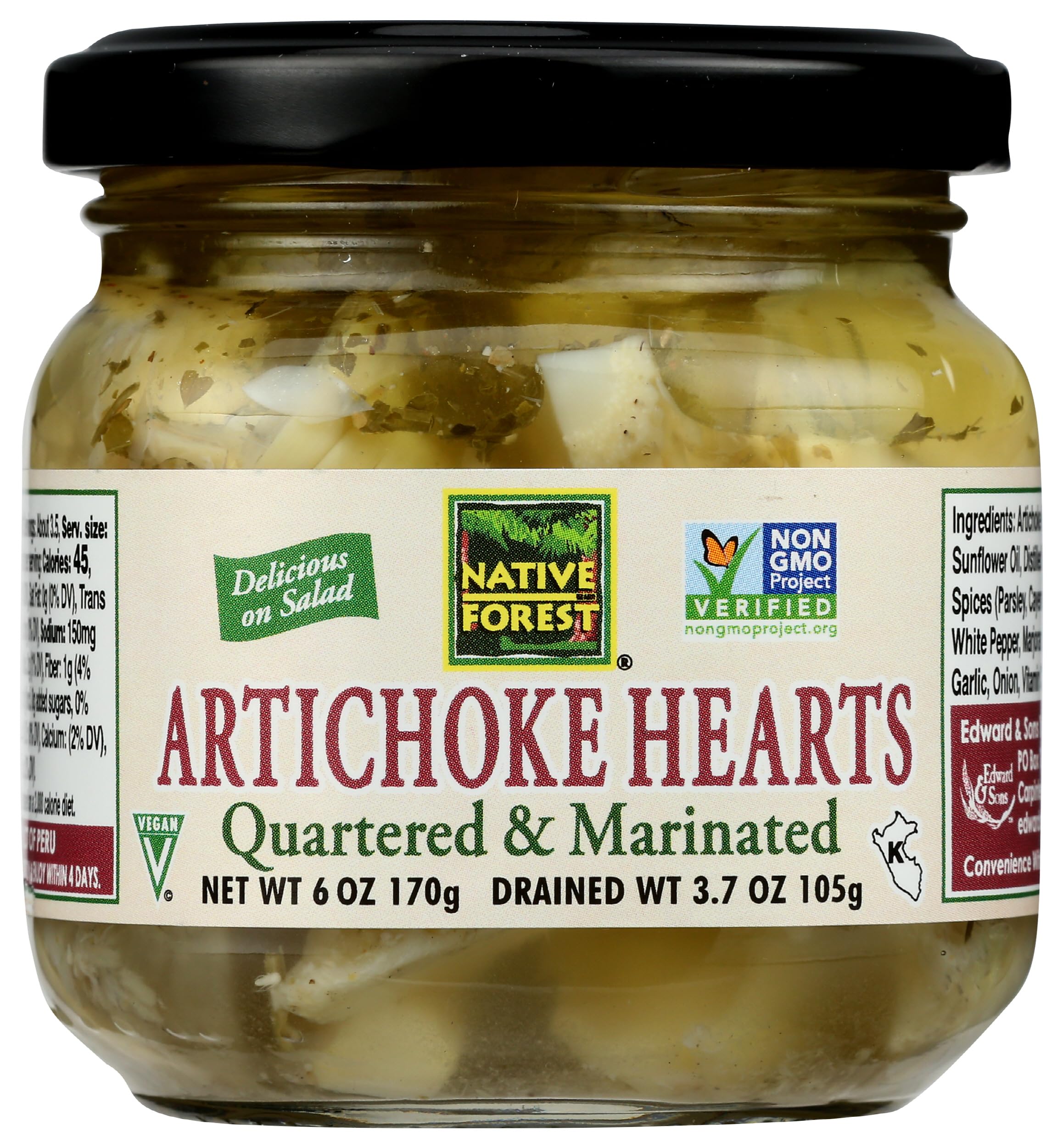 NATIVE FOREST Marinated Artichoke Hearts, 6 OZ