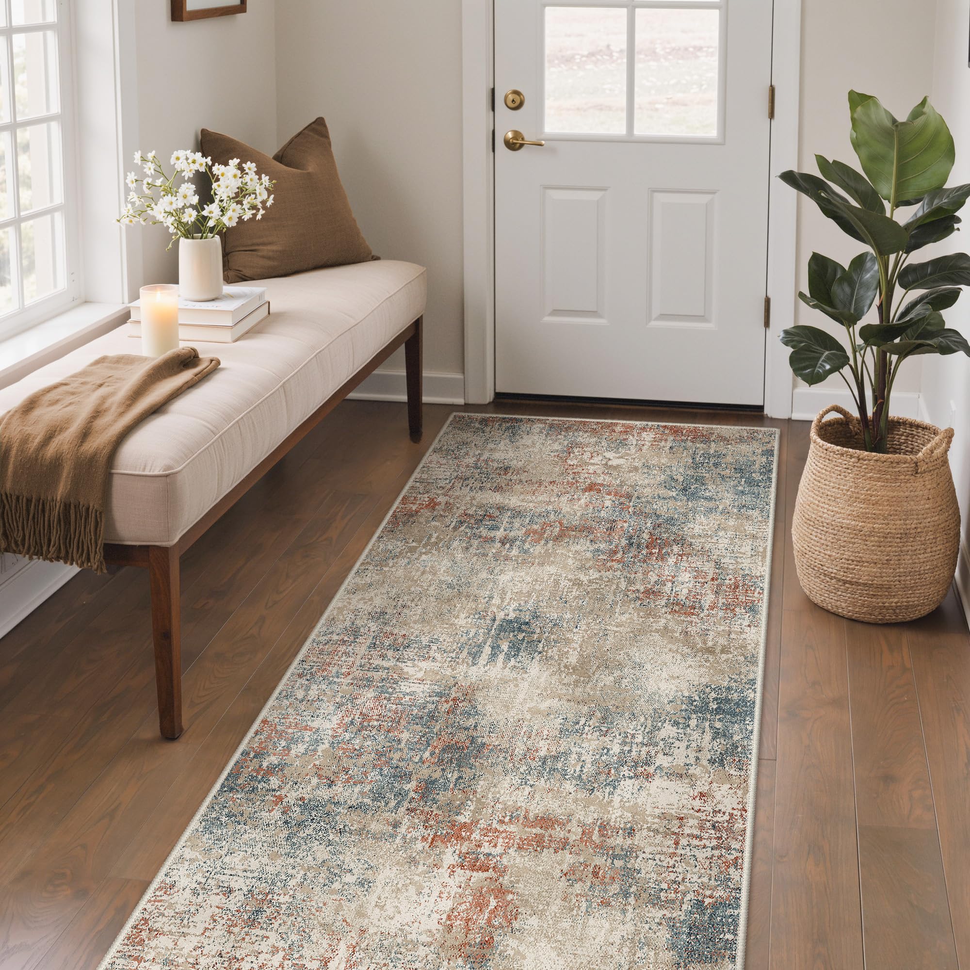 GENIMO Rugs Living Room Washable, Small Carpet 60x90cm, Gray โ image 1