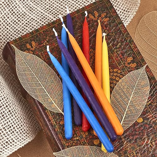 Miniatura 4 de Zion Judaica - Juego de 45 velas de cera de abeja natural de calidad, velas de Janucá de tamaño estándar de 5.75 pulgadas de alto, velas de cera de