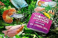 Vista 5 de Alimento para peces omnívoro tropical de 3 onzas para criadores avanzados. Dieta completa de gel de pescado de agua dulce para jóvenes y adultos.