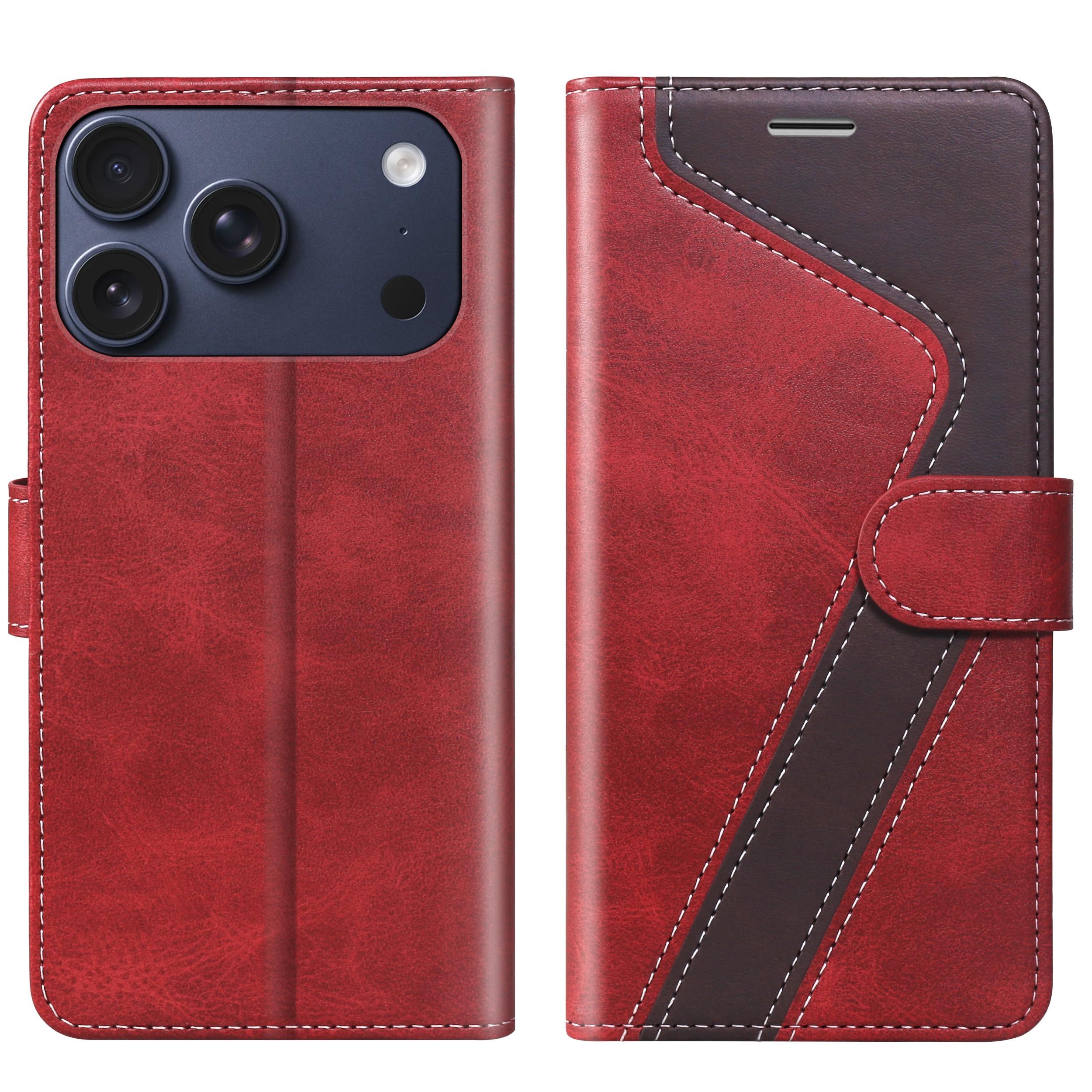 Amazon.com: CIVICASE for iPhone 17 Pro Max Wallet Case,PU Leather