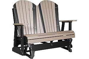 LuxCraft Poly Outdoor Furniture: 4' Adirondack Glider