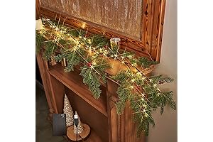 Serene Cascading Garland of Luminous Berries