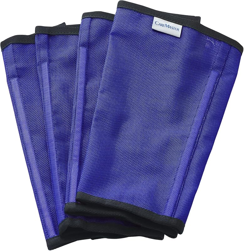 Botas contra Moscas para Cavalos CareMaster em Malha Fina, com Suporte de Nylon e Ajuste Yearling, Pacote com 4