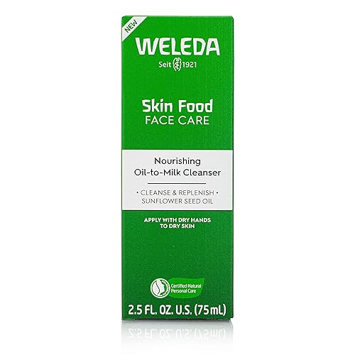 Miniatura 2 de Weleda Skin Food Face Care Limpiador nutritivo de aceite a leche, 2.5 onzas líquidas, limpiador rico en plantas con aceite de semilla de girasol,