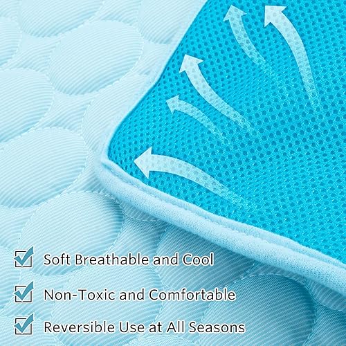 Miniatura 8 de SHEJIZE Alfombrilla de enfriamiento para perros, manta de enfriamiento para perros, manta de enfriamiento automática sin necesidad de congelar o