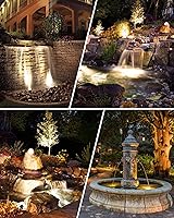 Vista 8 de SUNVIE Luces LED Subacuáticas para Estanque de 3W 3000K Blanco Cálido IP68 Impermeables Luces Subacuáticas para Estanque 12-24V AC/DC Bajo Voltaje