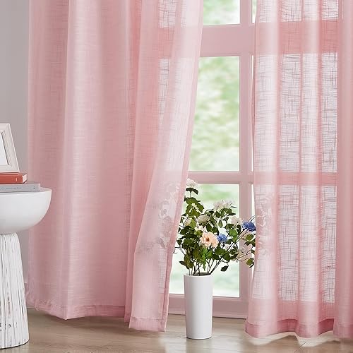 Miniatura 3 de Fmfunctex - Cortinas semi-transparentes con textura de lino