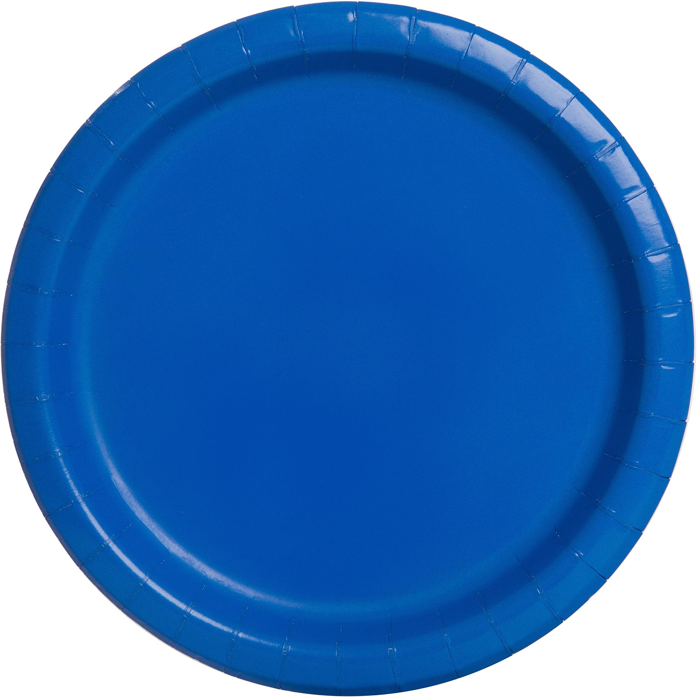 unique partyRound Plate 16-Pieces, 9-Inch Size, Royal Blue, Plates, 31770, 16Ct
