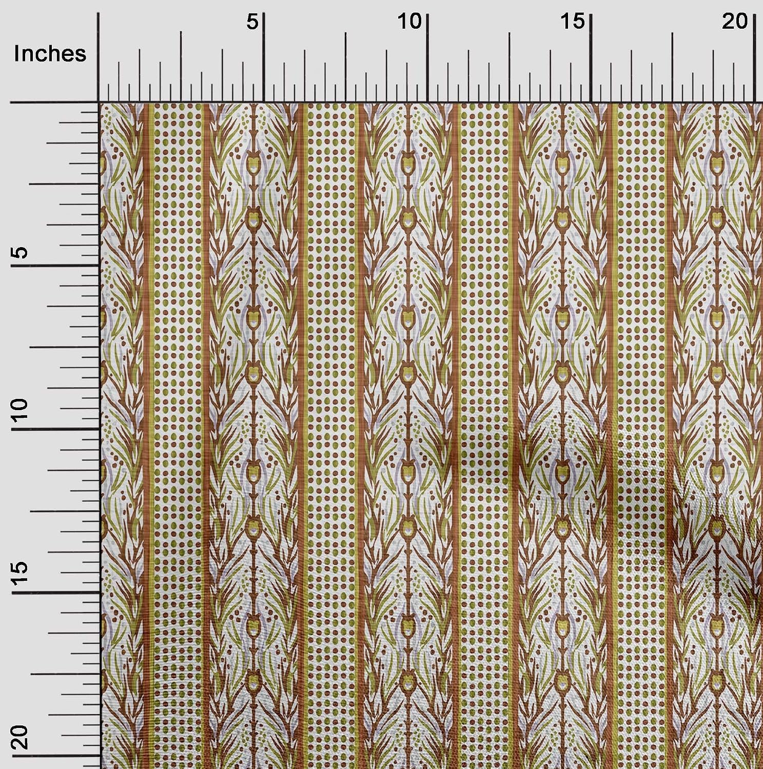 oneOone Cotton Flex Mustard Yellow Fabric Asian Block Quilting Supplies Print Sewing Fabric By The Yard 40 Inch Wide