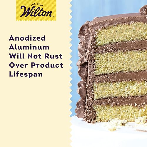 Vista 45 de Wilton Juego de moldes redondos de aluminio, 4 piezas para pasteles en capas, duradero, calentamiento uniforme, resistente al óxido, utensilios