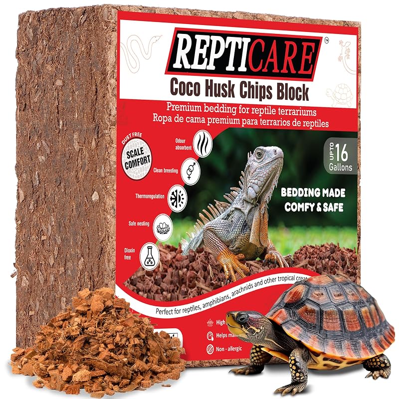 Substrato de Fibra de Coco em Bloco para Terrários de Répteis Gro-Med ReptiCare, 10 lb