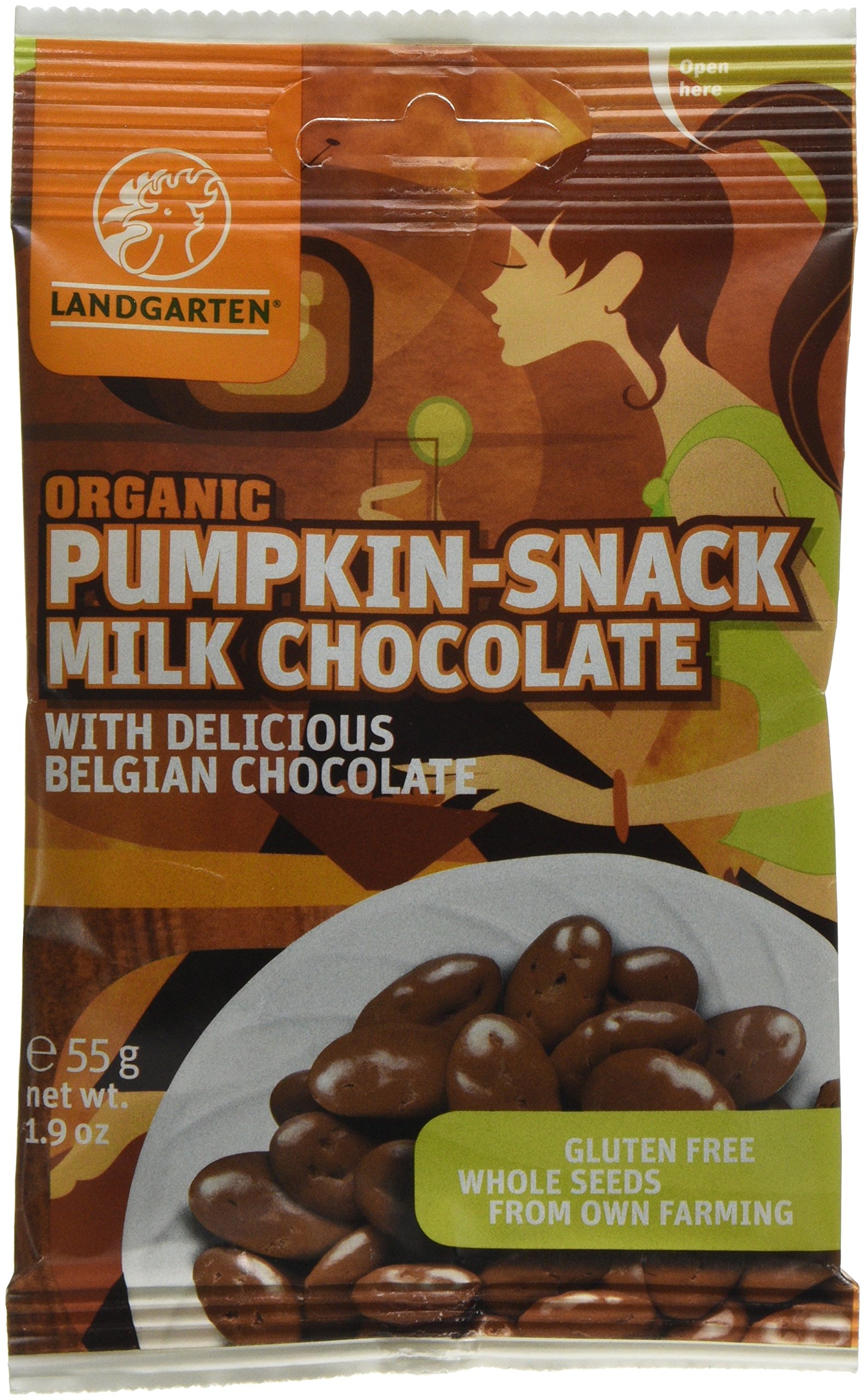 Landgarten - Organic Pumpkin Snack Milk Chocolate - 55g