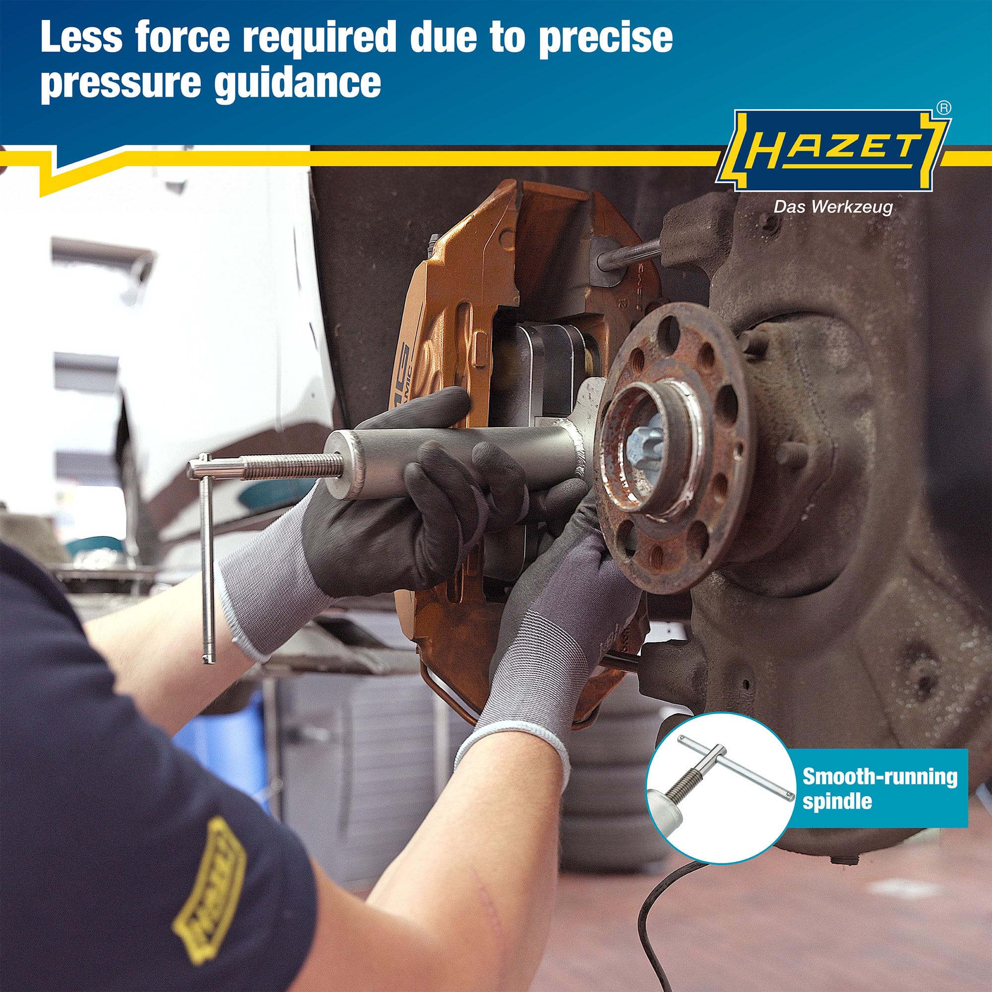 HAZET 4971-4 Kit herramientas giro/retroceso émbolo pinza de freno