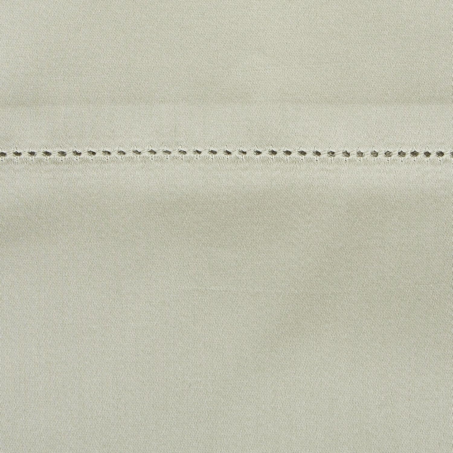 Amazon Brand – Pinzon 400-Thread-Count Hemstitch Egyptian Cotton Sheet Set - California King, Sage