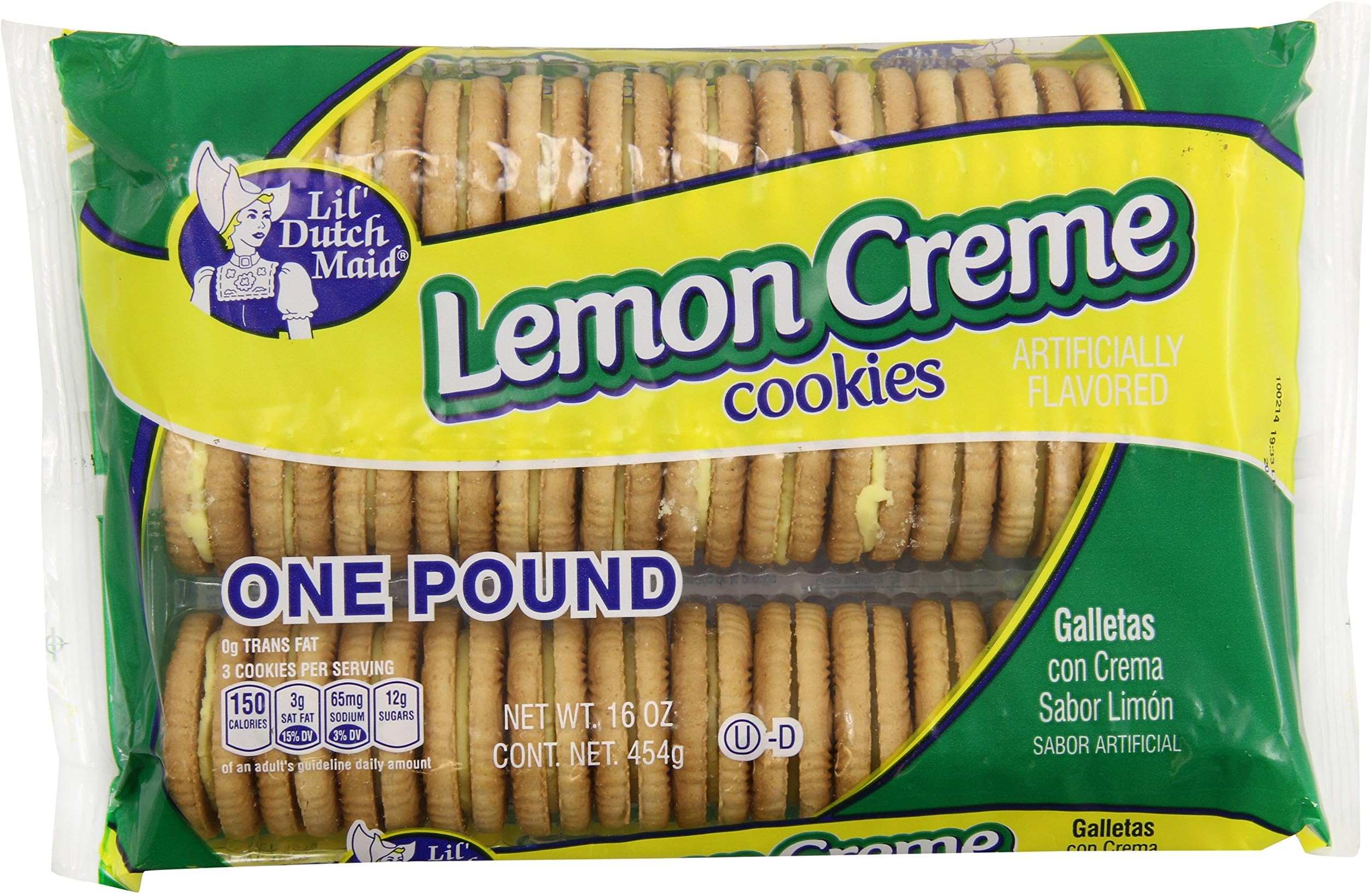 Little Dutch Maid Lemon Crème Cookies, 16 Ounce