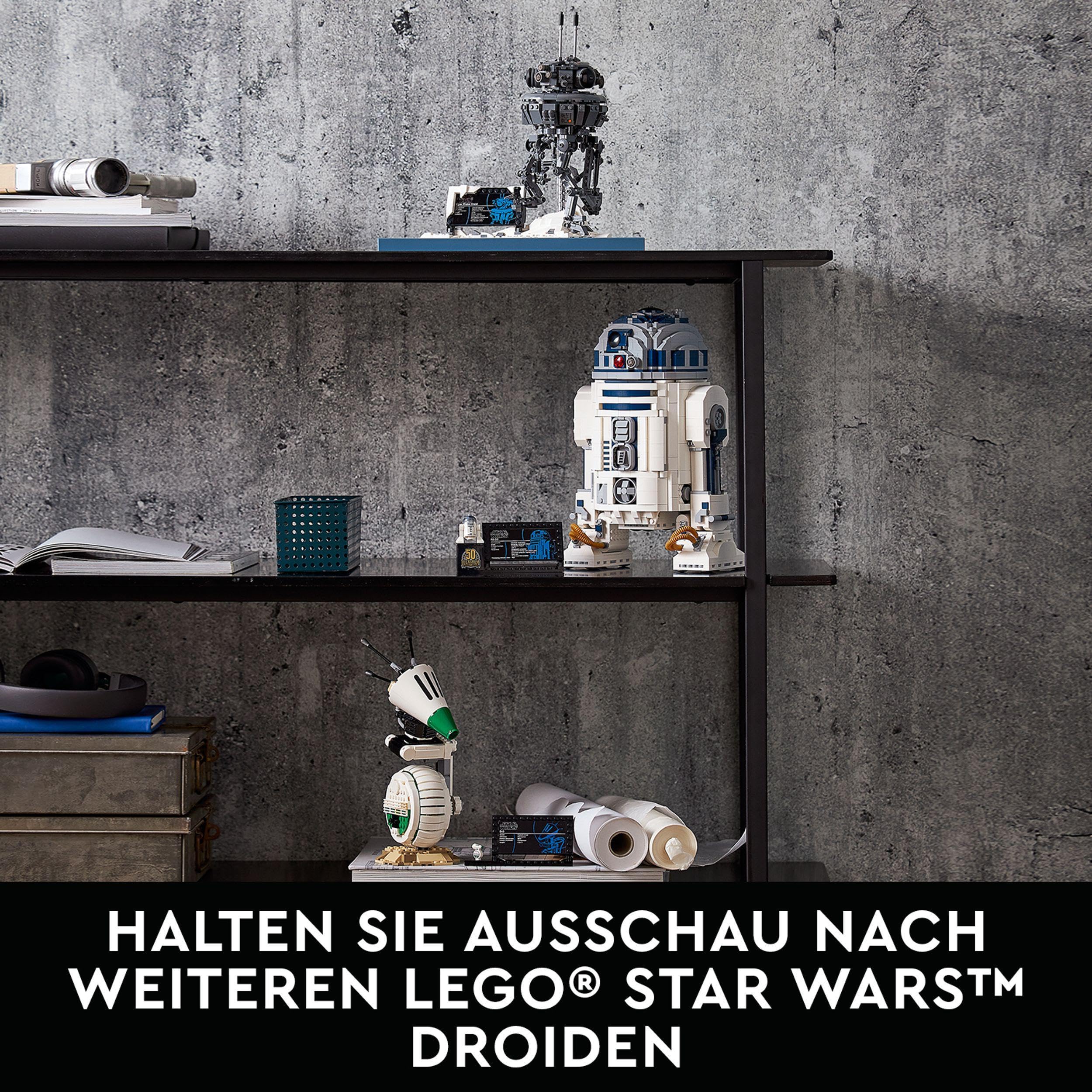 LEGO Star Wars R2-D2 Droiden-Set für Erwachsene, 2.413-teiliges Sammlermodell mit Luke Skywalkers Lichtschwert, Sammlerstück, Geschenk für Männer, Frauen, ihn oder sie 75308