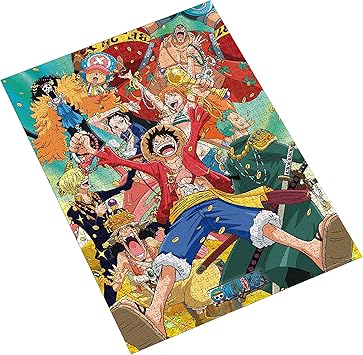 ABYstyle One Piece Straw Hat Crew 1000 pc. Puzzle Featuring Monkey D. Luffy, Nami, Zoro, Chopper, and More Ideal Gift for Anime and Puzzle Enthusiasts Family-Friendly Activity