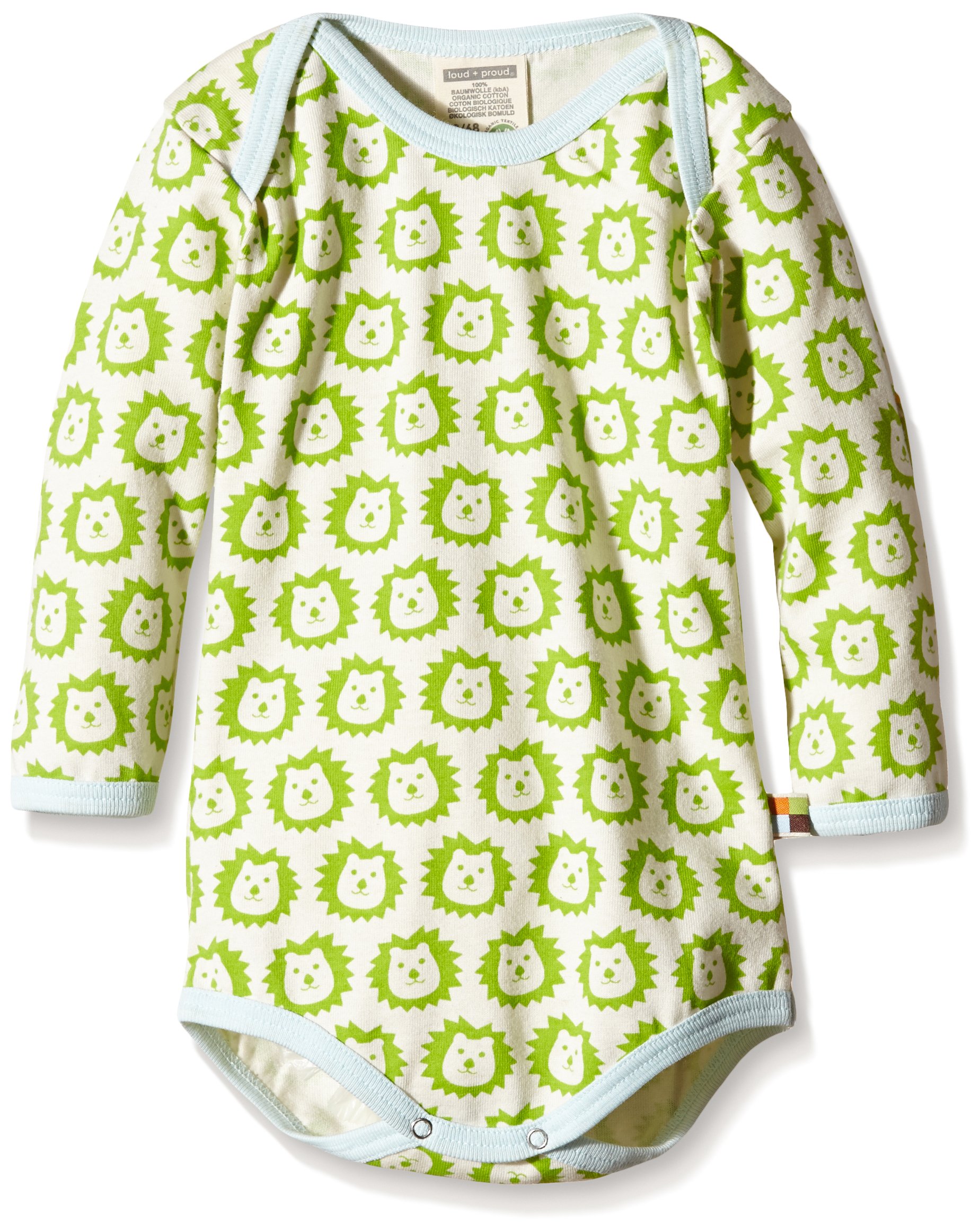 Loud + Proud Bio Baby Body Langarm - GOTS Zertifiziert Mit Tierprint