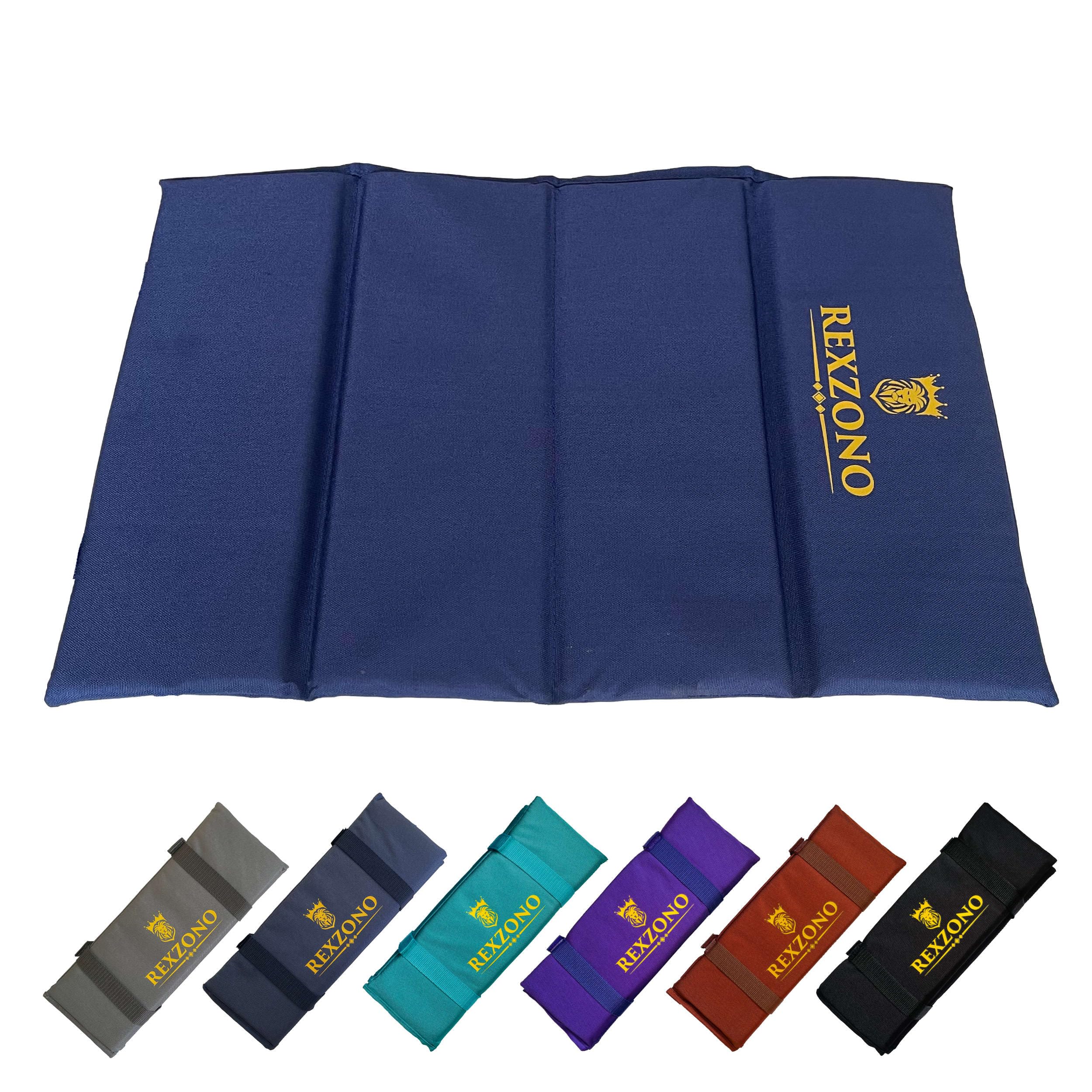 REXZONO X-Large Folding Sit Mat - Waterproof, Moisture-Resistant, Portable Sitting Cushion. Thermally Insulated Seat Pad for Outdoor Camping, Hiking, Picnics, Fishing, Parks and Playgrounds.