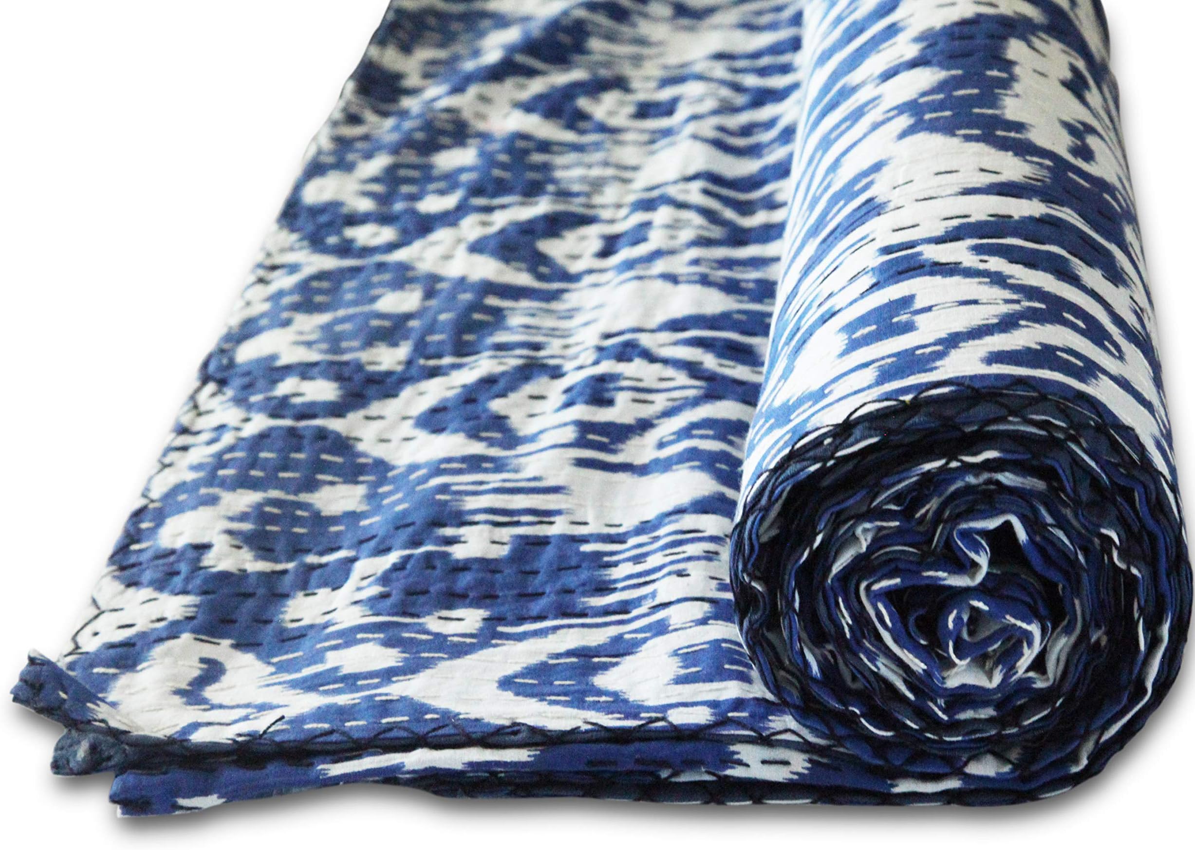 Crafts Creation Ikat Throw Kantha Quilt Ralli Gudari Kantha Quilt Blanket Bedding Bedspread By Monika Enterprises