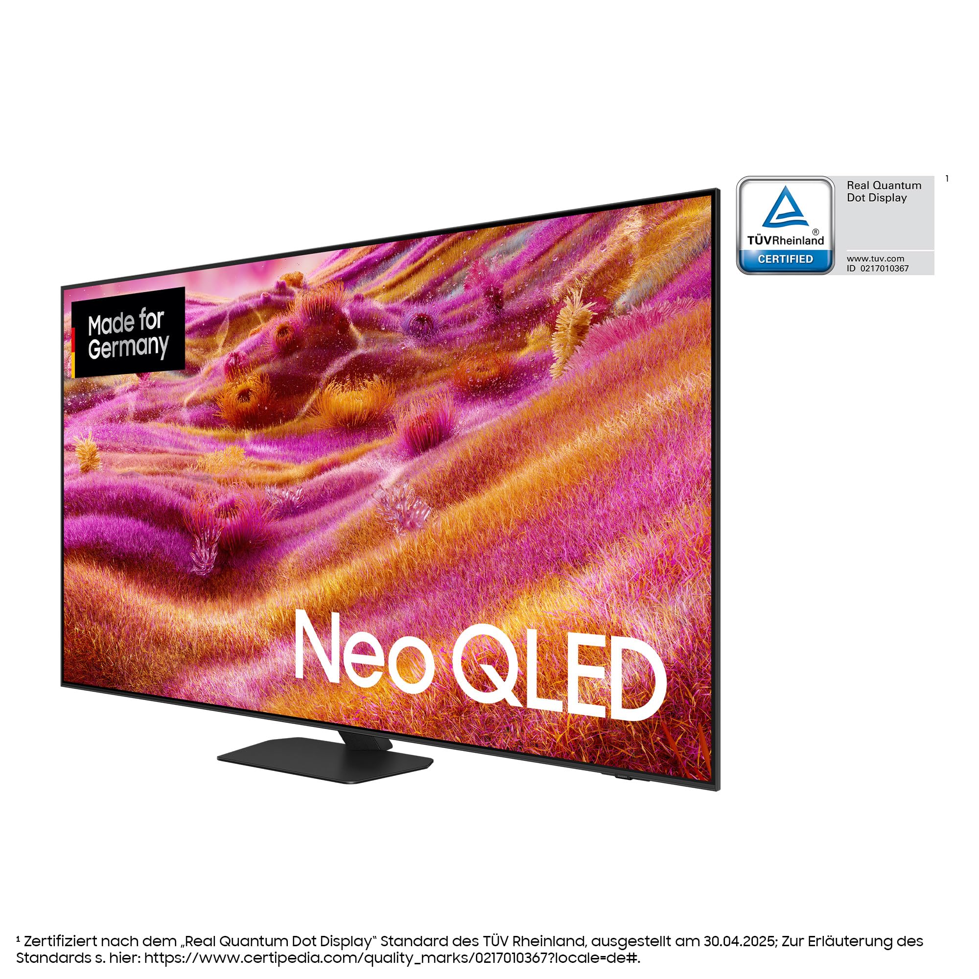 Samsung Neo QLED 4K QN90F 50 cali (125 cm) mini telewizor, UHD, procesor NQ4 AI Gen3, Glare Free, Neo Quantum HDR, 4K Upscaling Pro, Dolby Atmos, Knox Security, Samsung Vision AI Smart TV (2025)